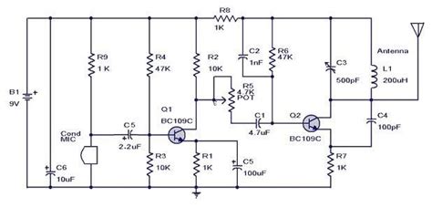 Hobby In Electronics Simple Am Transmitter Circuit