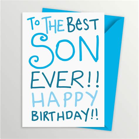 Printable Birthday Cards For Son Printable Word Searches