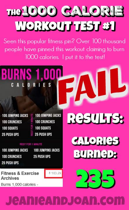 how much exercise burns 1000 calories exercise poster