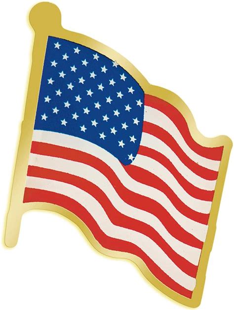 Special Event Pins Gold American Flag Pin
