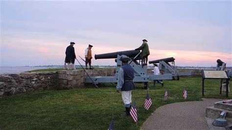 Firing Of The Cannons At Fort Phoenix Fairhaven Ma Youtube