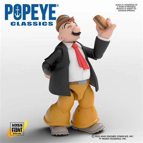 Popeye The Sailor Man Classic Series 2 J Wellington Wimpy 6 Action