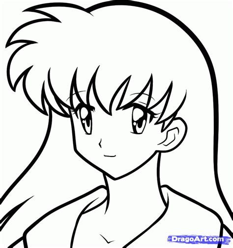 Easy Drawings Of Anime Characters Clip Art Library