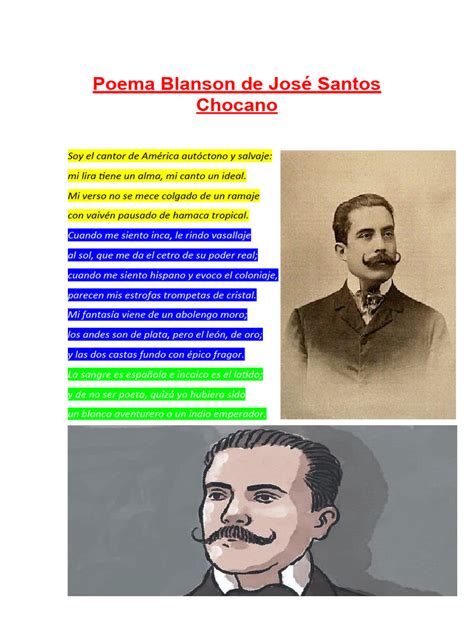 Poema Blanson De José Santos Chocano Pdf