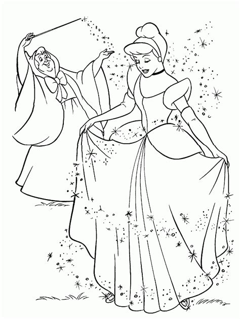 Disney coloring pages princess cinderella color page. Cinderella Coloring Pages - Disney Coloring Pages