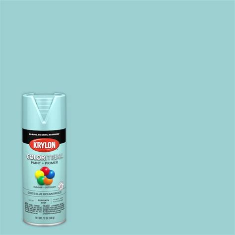 Krylon Colormaxx Gloss Blue Ocean Breeze Spray Paint And Primer In One