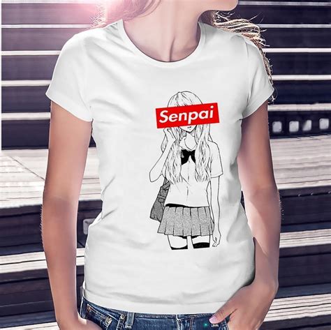 Looking for a good deal on t shirt anime? Senpai Anime Girl T-Shirt Tee Top Yandere Manga Cute ...
