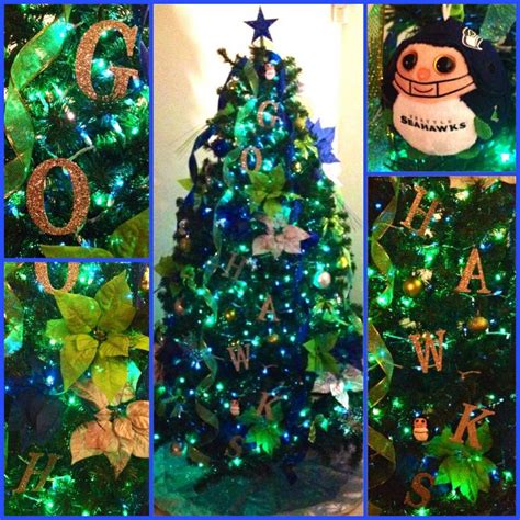 Cheer on the seahawks with this bobbling christmas tree ornament. 9 best images about seattle seahawks christmas decor on ...