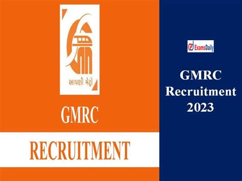 gmrc recruitment 2023 notification out salary upto rs 1 00 000 pm b e b tech graduates