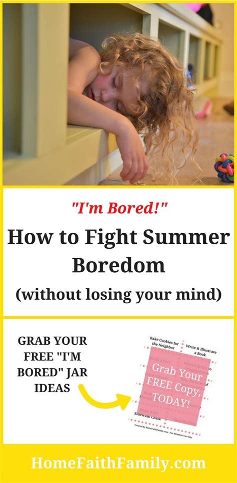 Im Bored How To Fight Summer Boredom Without Losing Your Mind