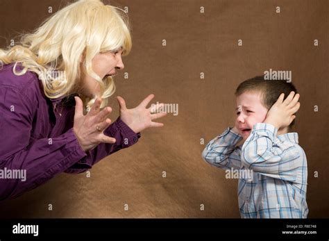 Boy Shouting At Mother Hi Res Stock Photography And Images Alamy