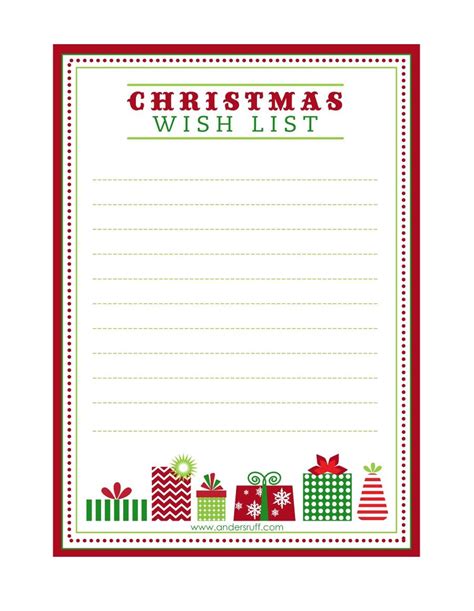 Free Printable Letter To Santa Christmas Wish List And Taglabel