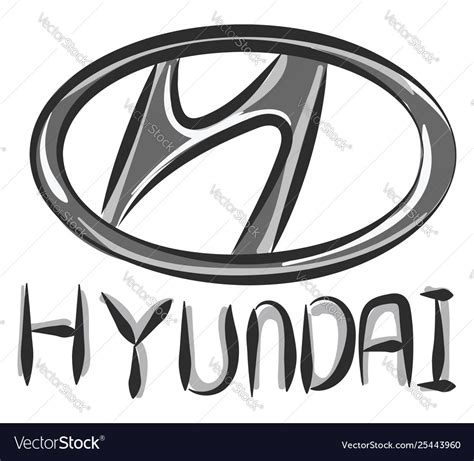 Hyundai Car Or Color Royalty Free Vector Image