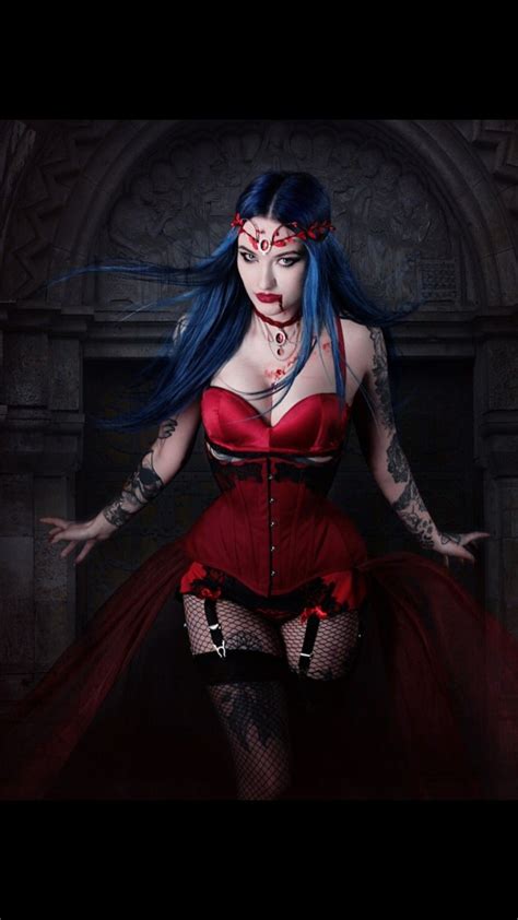 Gothic Girls Vampire Girls Gothic Vampire Goth Beauty Dark Beauty Goth Chic Chica Fantasy