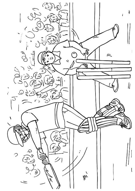 Cricket Sport Coloring Pages And Books 100 Free And Printable