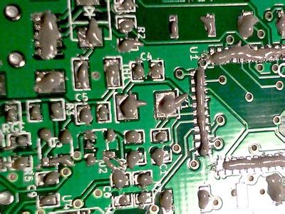 This represents either wire, solder or foil run on a circuit board. Reflow oven soldering without stencils - XueMing