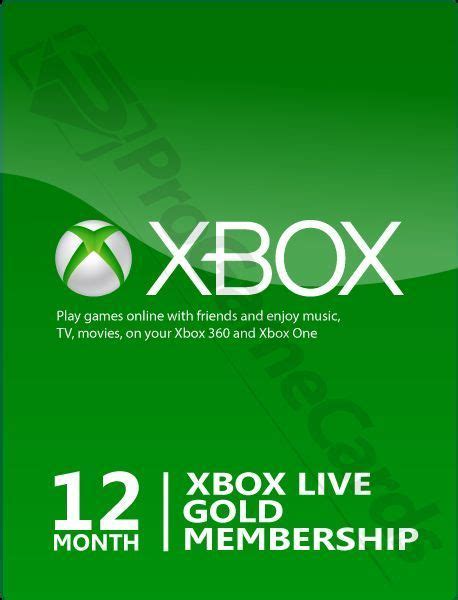 Nice 12 Month Microsoft Xbox Live Gold Membership Subscription For Xbox