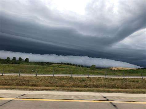 Video Rare Shelf Cloud Forms During Southwest Michigan Storms