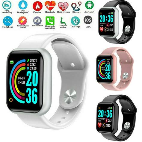 y68 smart watch waterproof bluetooth sport smartwatch support for ios android device fitness