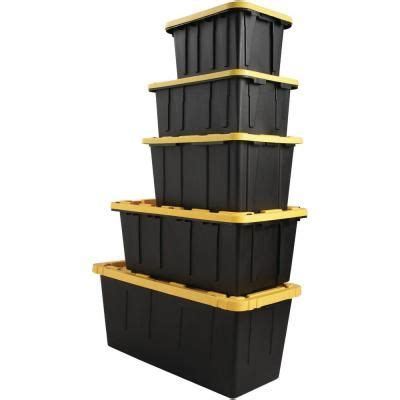 With many home depot storage bins manufacturers, sellers, and distributors on alibaba.com, a broad selection of models and characteristics are available. 12 Gal. Storage Tough Tote in Black in 2020 | Yellow ...