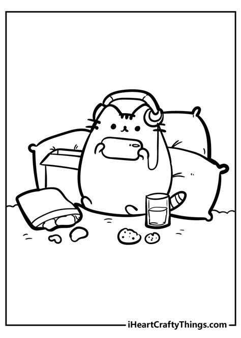 Pusheen Coloring Pages Updated 2021