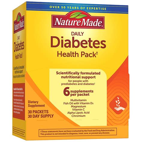 Nature Made Diabetes Health Pack With Epa And Dha 30 Day Supply