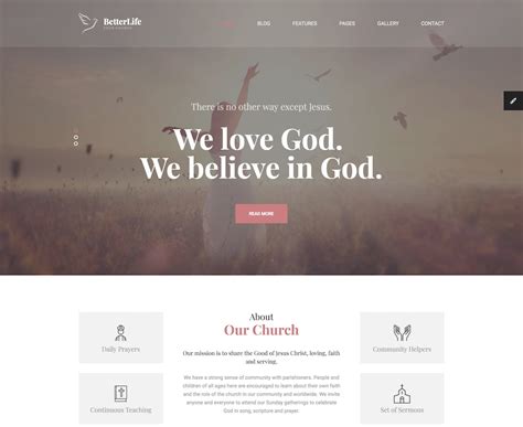 Best Church Website Templates Avasta