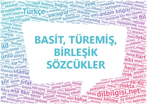 Basit, Türemiş, Birleşik Sözcükler Konu Anlatımı | DilBilgisi.net