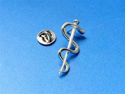 Rod Of Asclepius Pin The Good Doctor Lapel Pin Etsy Medical School