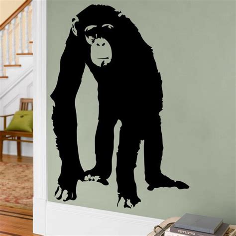 Chimp Wall Decal Sticker Graphic Unique Wall Decals Custom Decals