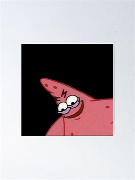 Evil Patrick Spongebob Meme Caveman Poster By Boiiii