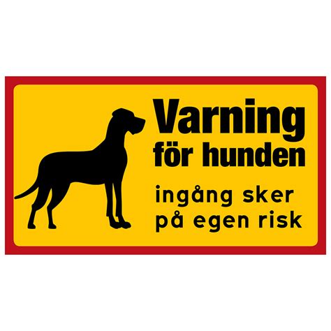 Varning För Hunden Grand Danois