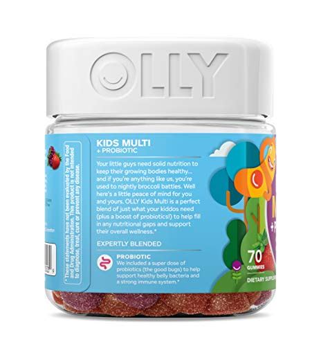 Olly Kids Multi Probiotic Gummy Multivitamin 35 Day Supply 70 Count