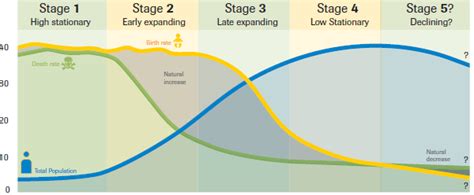Stage 4 Of The Demographic Transition Model Population Education
