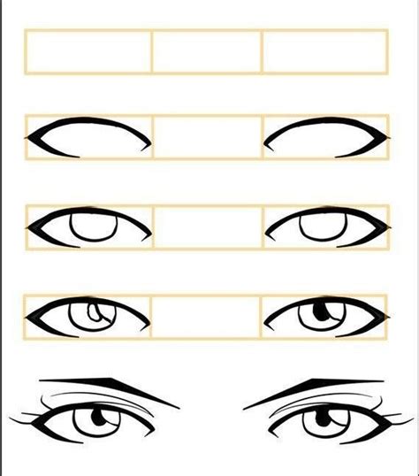 Como Dibujar Ojos Paso A Paso How To Draw Anime Eyes Anime Drawings