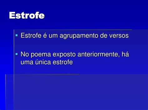 Que Critério Foi Usado Para Separar As Estrofes