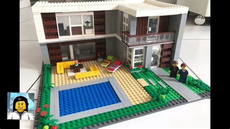 How To Build A Lego Modern House Lego Tutorial Youtube