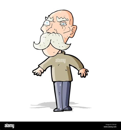 Cartoon Angry Old Man Stock Vector Image And Art Alamy