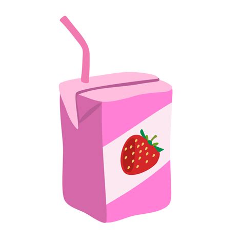 Strawberry Milk Carton Png File 10171333 Png