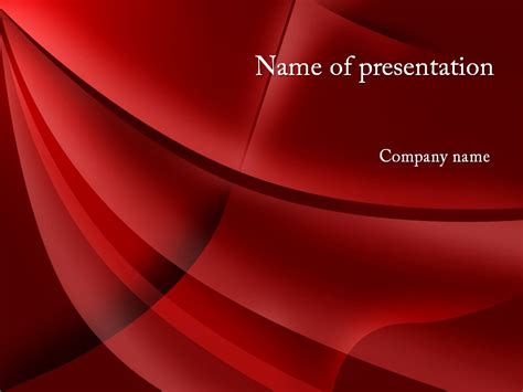 Free Red Curl Powerpoint Template Presentation Big Apple Templates