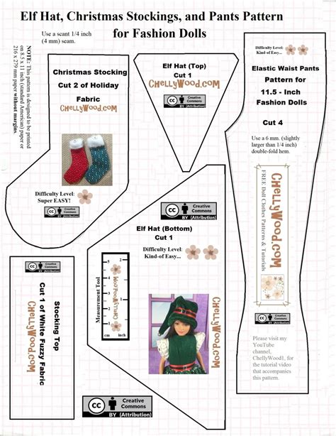 Printable Elf On The Shelf Clothes Template
