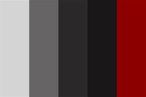 Red Grey White Color Palette