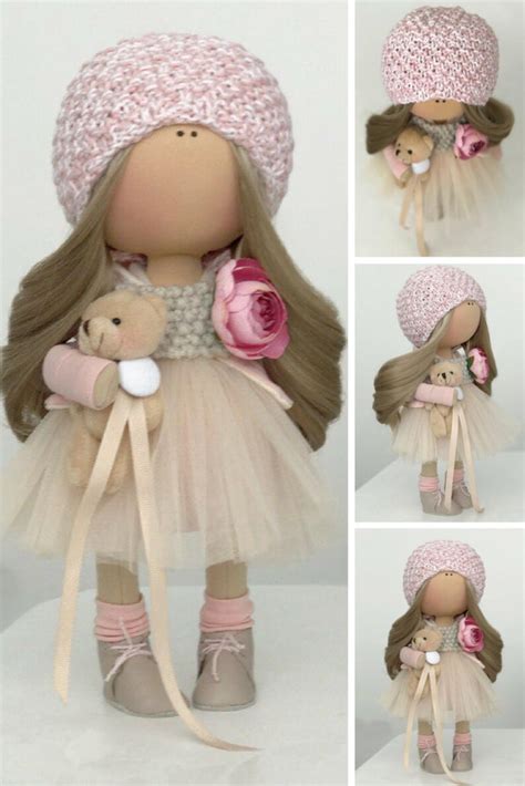 Tilda Doll Handmade Doll Fabric Doll Textile Doll Cloth Doll Etsy
