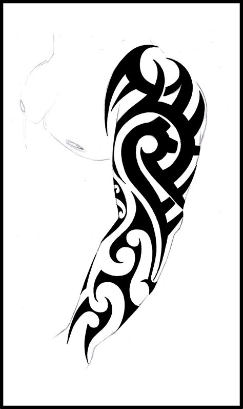 Tribal Sleeve Tattoos Stencils