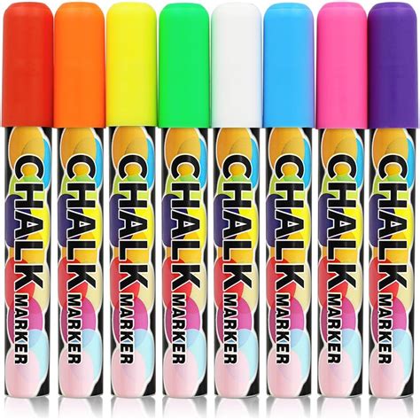 Liquid Chalk Markers，bright Neon Pens，8 Pack Erasable