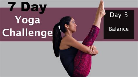7 Day Yoga Challenge Day 3 Balance Yoga At Home Yogbela Youtube