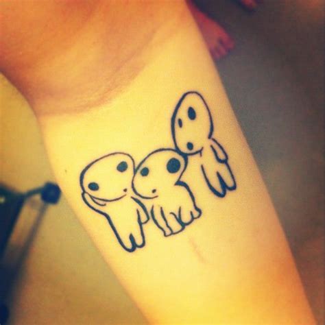 The tattoos community on reddit. My friends new Ghibli Kodama tattoo | Wrist tattoos ...