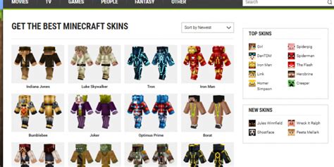 Minecraft Skins Names