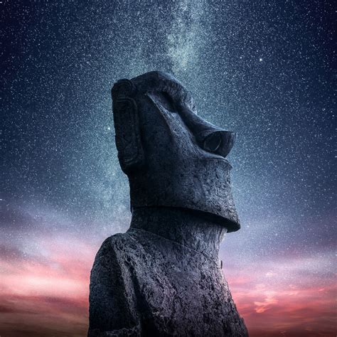 Moai Statue Wallpaper 4k Easter Island
