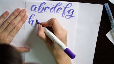 A crucial point to remember is that you must be patient when learning something new. How To: Brush Pen Alphabet Relaxing Lettering for ...